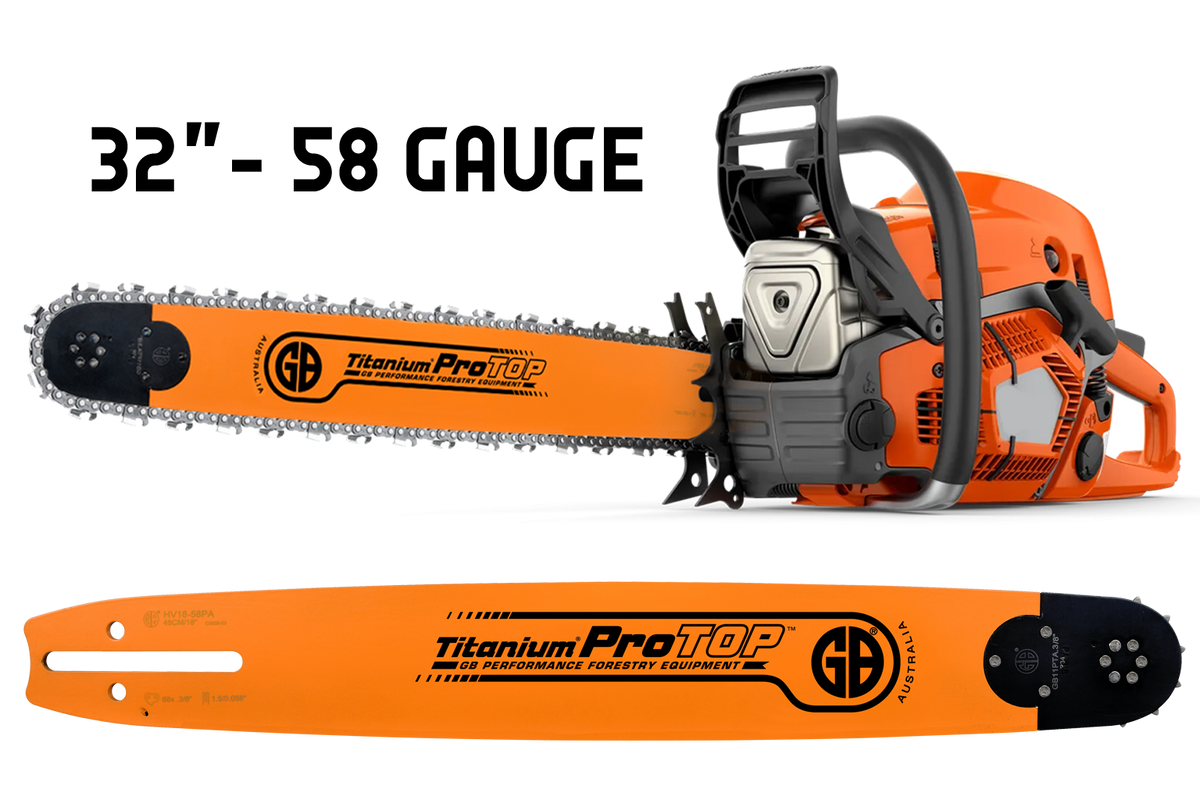 GB Titanium®ProTOP Chainsaw Bar HV32-58PA – NorthAmericaSupply
