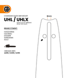 GB Titanium®ProTOP K095 Chainsaw Bar UHLX18-50PA
