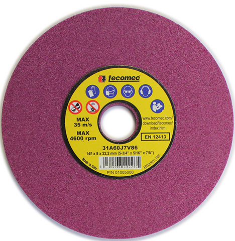 TECOMEC 3/4 Grinding Wheel 145x22.2x8