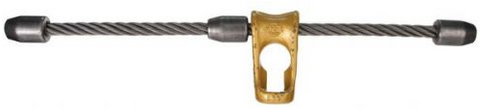 9/16" x 9’ J-3 Three Button w/midget Cable Choker