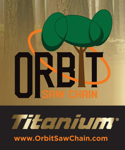 Orbit .325" 0.063 Gauge Titanium Chainsaw chain 74 drive link